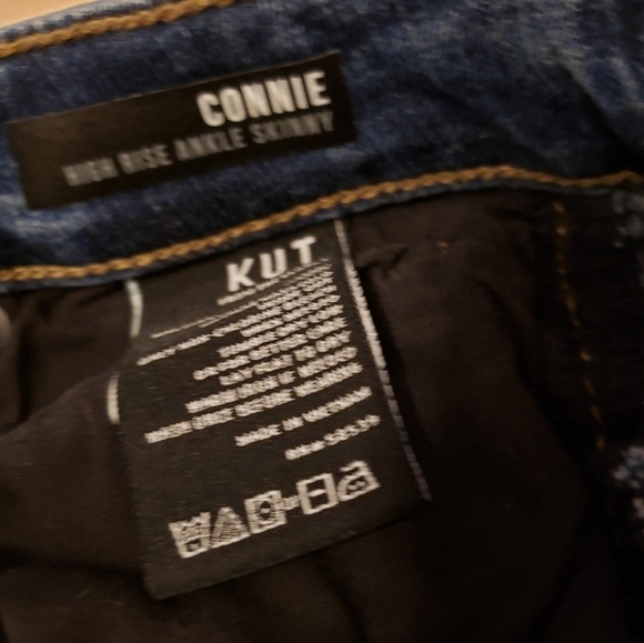 Kut from the Kloth Connie Button Fly Ankle Skinny High Waisted Jeans Summer - Picture 13 of 15